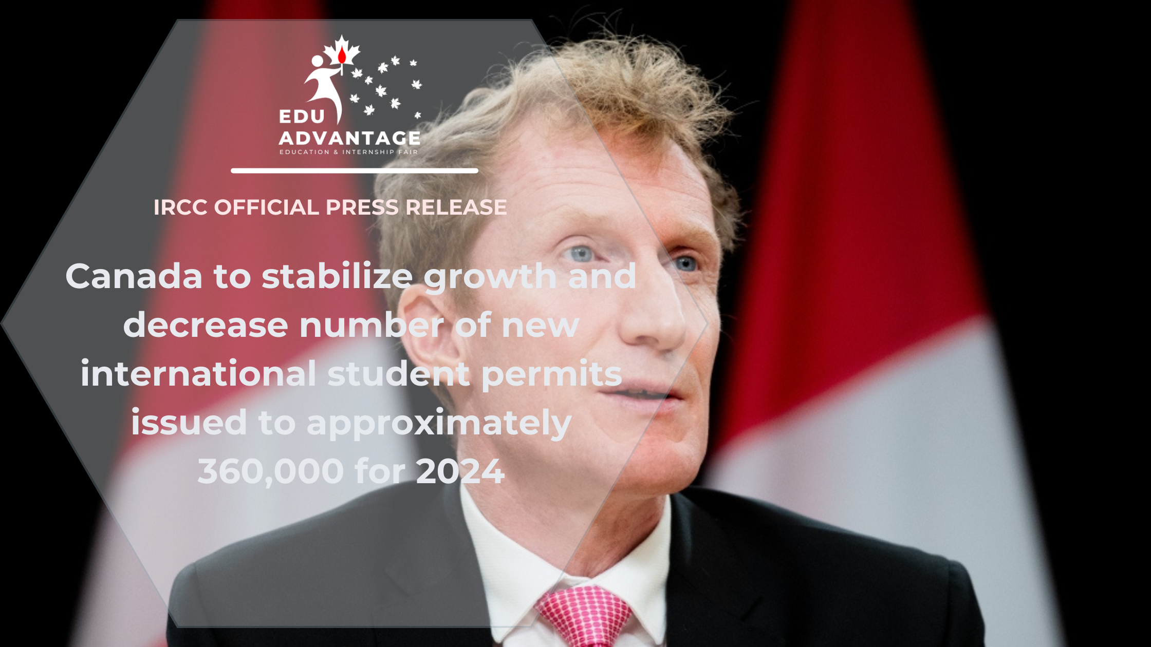 Canada to stabilize growth and decrease number of new international student permits issued to approximately 360,000 for 2024